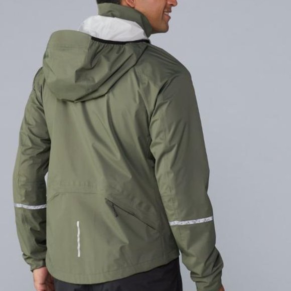 NWT! REI Co-op Junction Hooded Cycling Rain Jacket Asparagus/X-Large - Picture 2 of 16